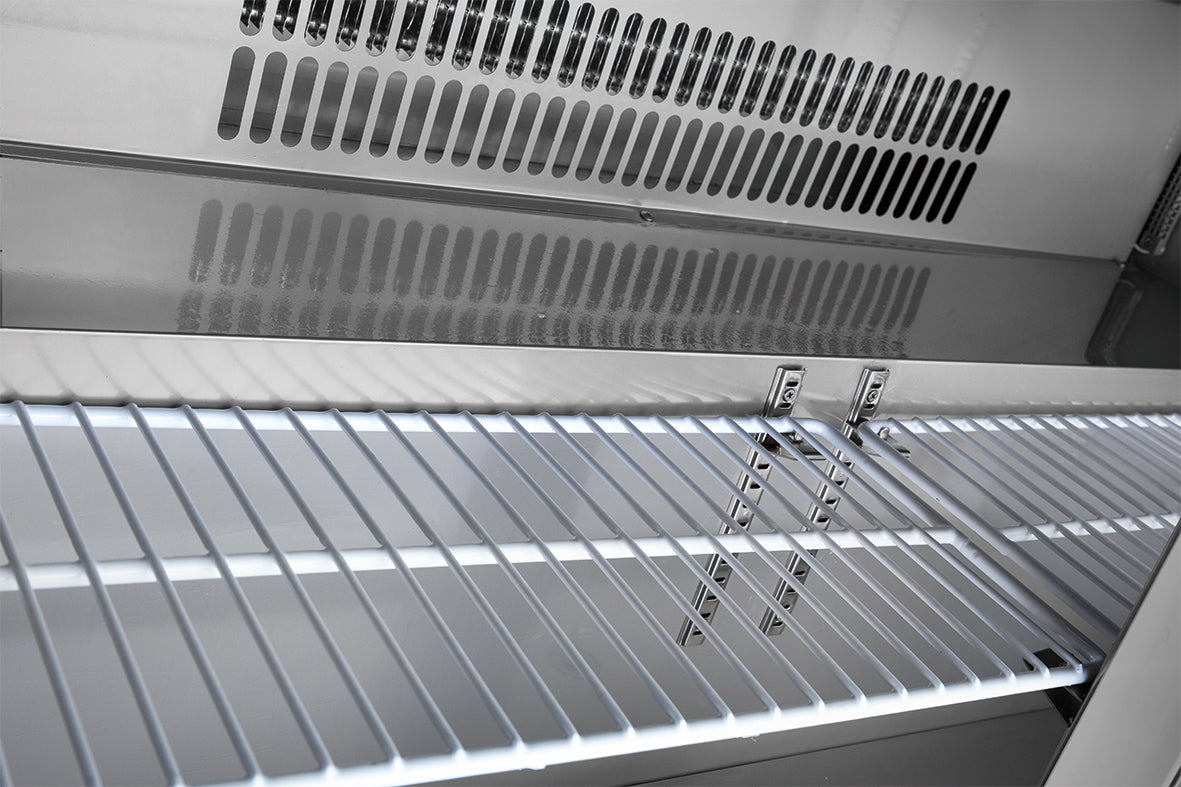 Coldstar ES-G1200F-A Double Door Stainless Steel Bench Chiller with Upstand