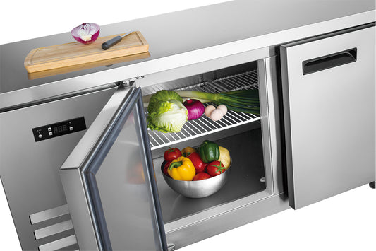 Coldstar ES-G1200F Double Door Stainless Steel Bench Chiller