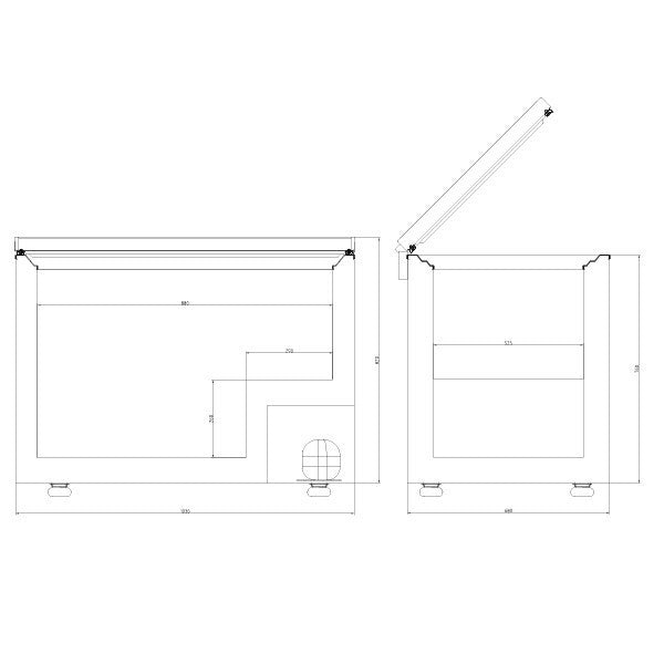 Blizzard CF350WH Chest Freezer 350l