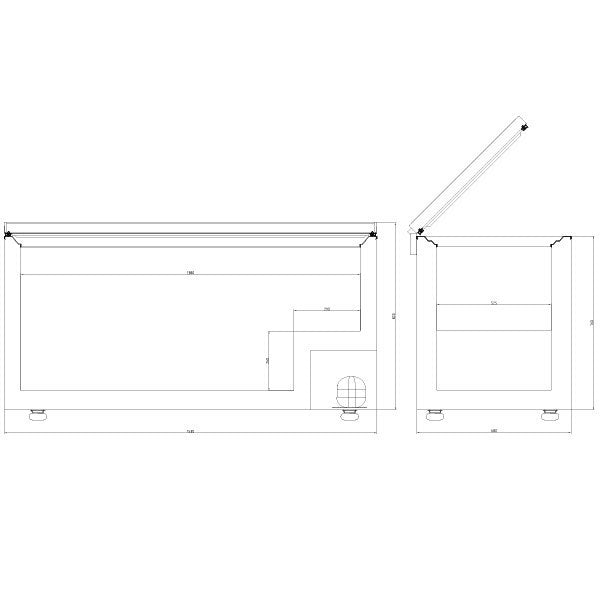 Blizzard CF550WH Chest Freezer 550l