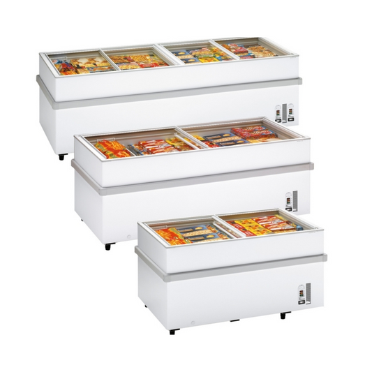 Arcaboa CHV Range Island site freezers sold by DS Refrigeration