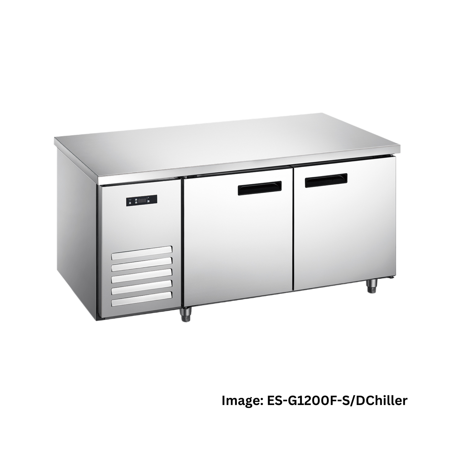 Coldstar ES-G1200F-A Double Door Stainless Steel Bench Chiller with Upstand