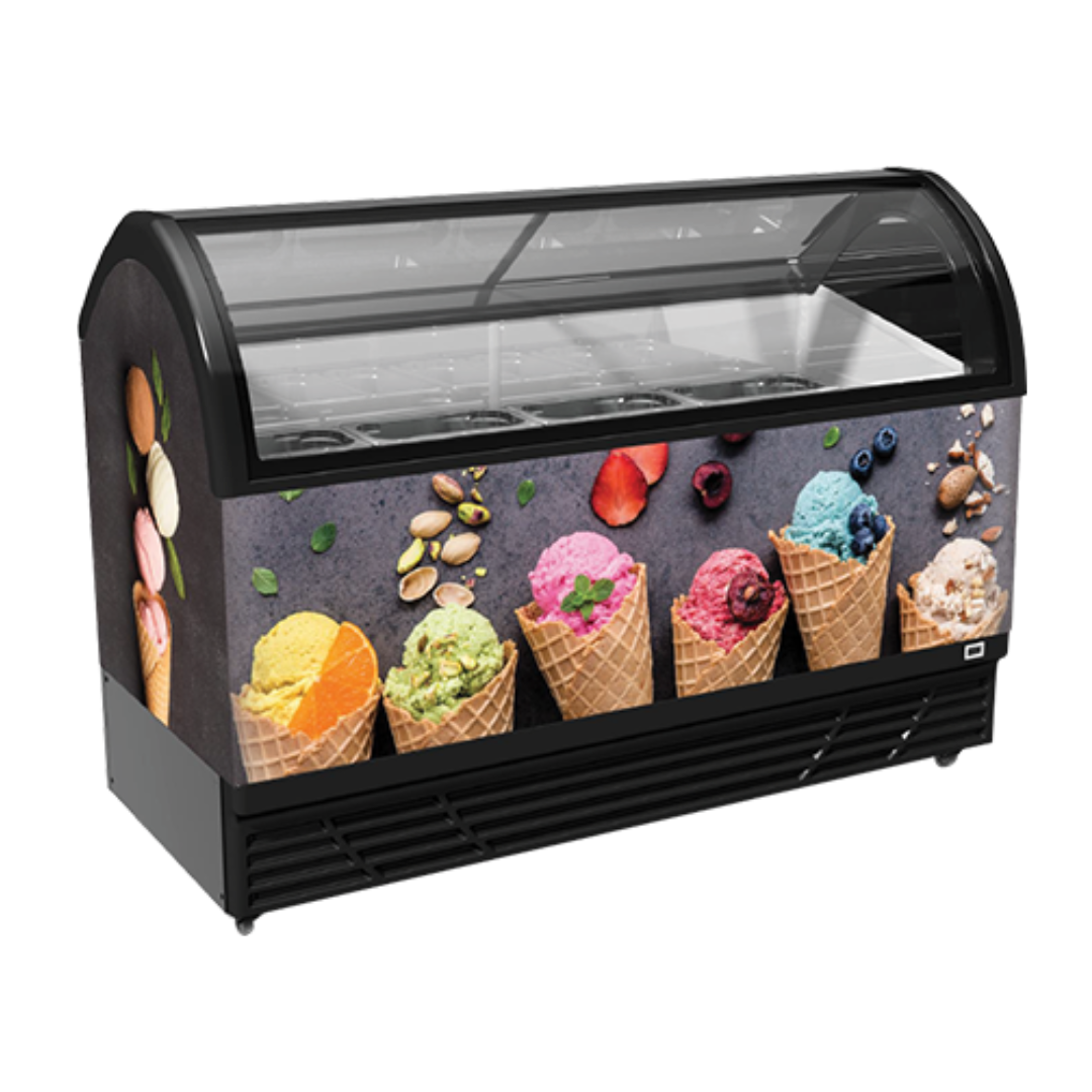 M400Q Display Freezer For Ice Cream Gelato Showcase DS Refrigeration M400Q Display Freezer For Ice Cream Gelato Showcase DS Refrigeration
