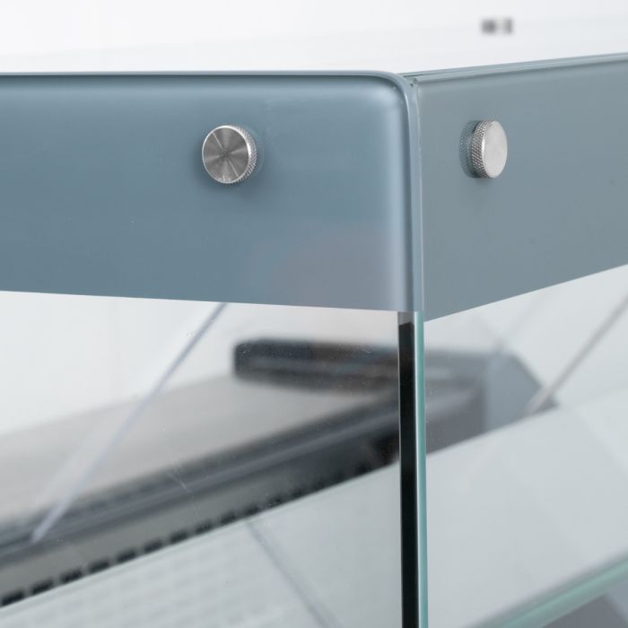Blizzard BFG WH Flat Glass Serve Over Counters White Laminated
Detail view of glass top