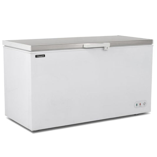 Blizzard CF550SS Chest freezer with stainless lid 550l