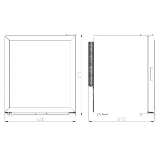 Blizzard CTR99 Counter Top Refrigerator 99l