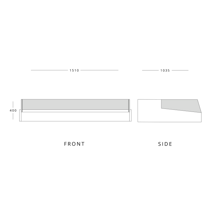 Mafirol Hera Fish SB-VBS Counter Top Low Glass Fish Display Case