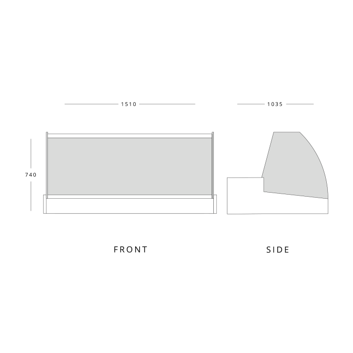 Mafirol Hera Fish SB-VCR Counter Top Fish Display Case