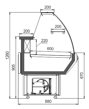 Prima AG 090 DELI counter