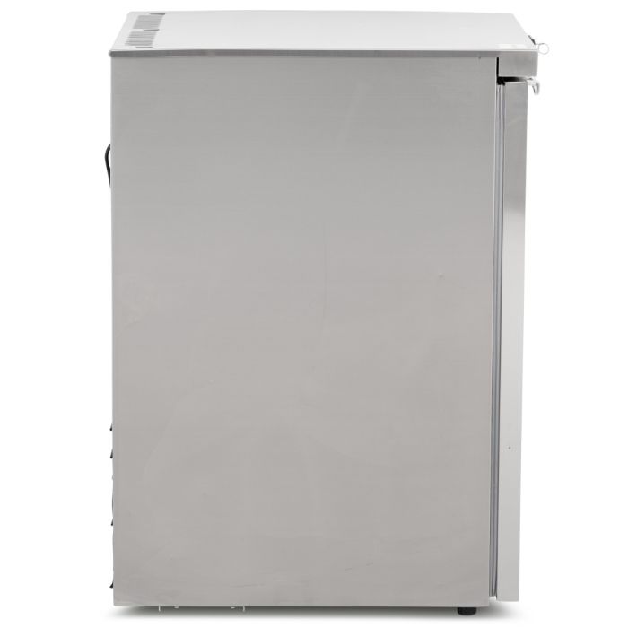 Blizzard UCF140CR Glass Door Stainless Steel Under Counter Freezer 105l