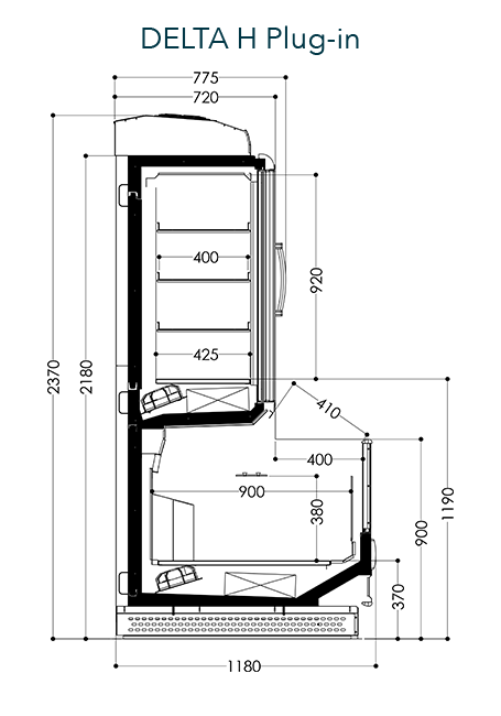 Freor Delta Freezer Display