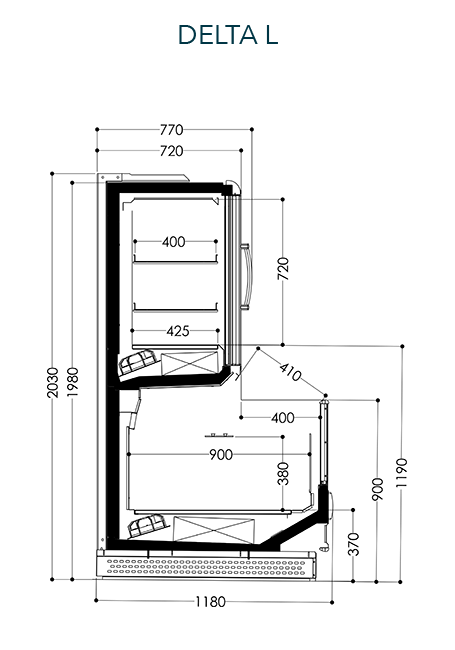 Freor Delta Freezer Display