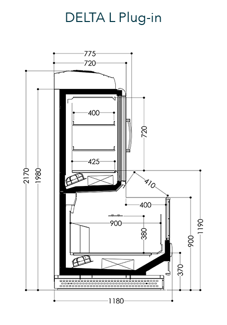 Freor Delta Freezer Display