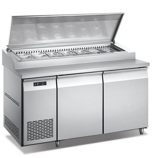 Coldstar ES-PS1800F-2M Triple Door Stainless Steel Pizza Counter