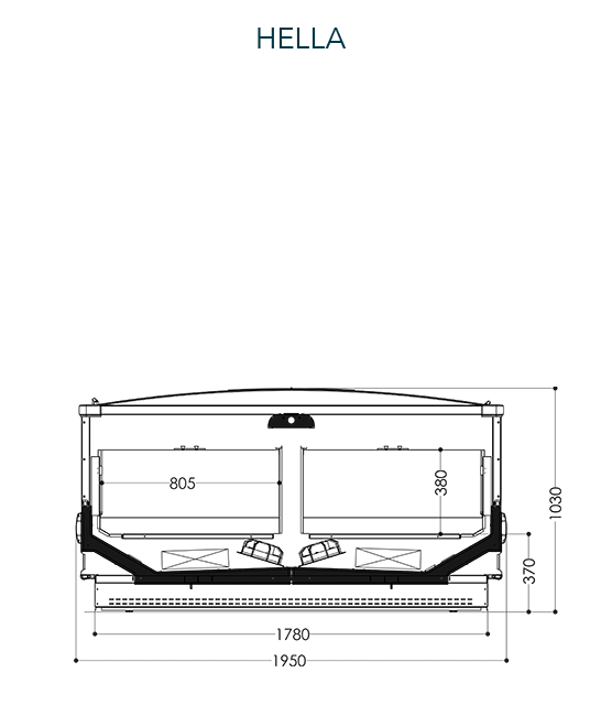 Freor HELLA Island Freezer