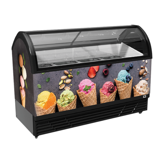 JUKA Non-Ventilated Ice Cream Display M400Q