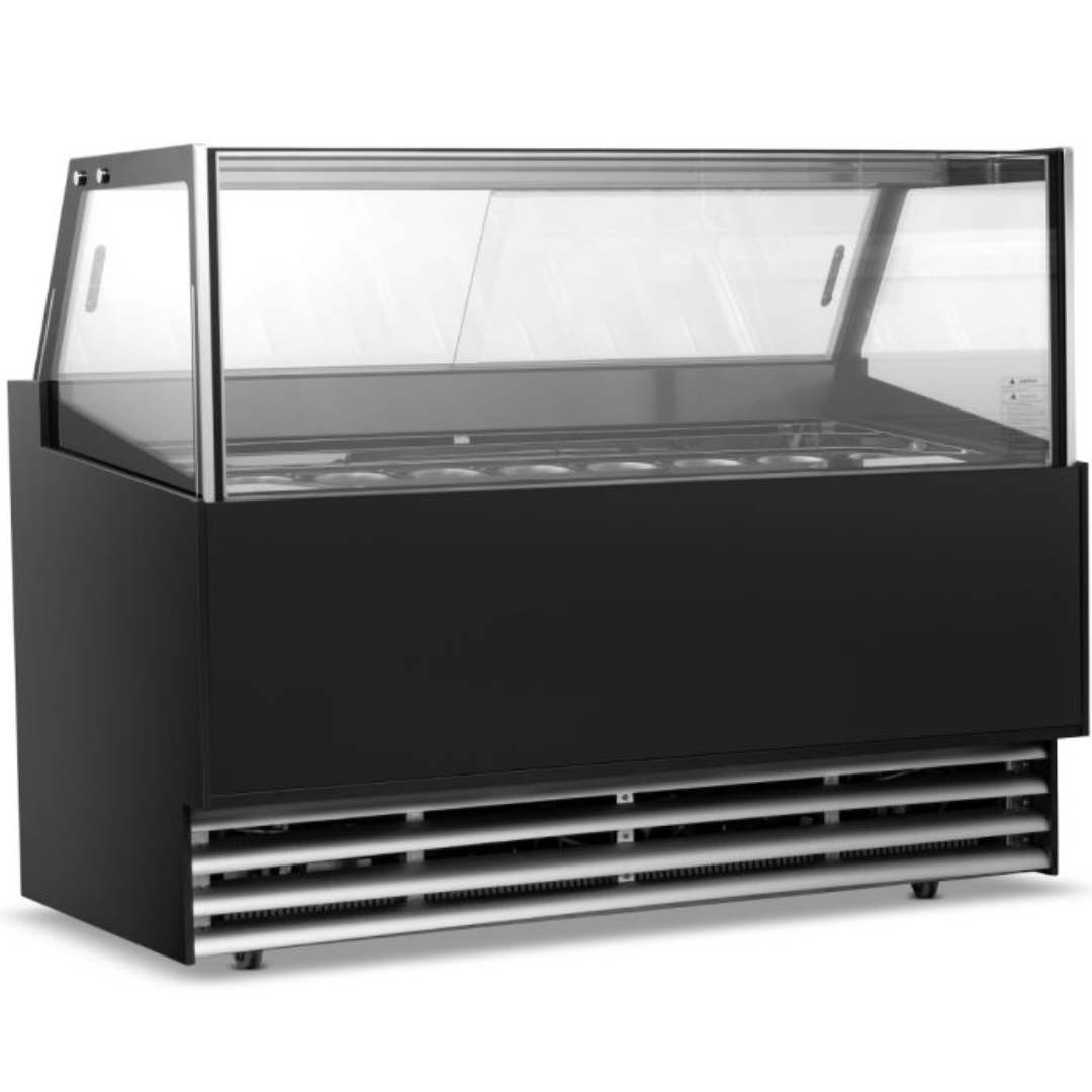 Blizzard LUXE12  12 Pan Ice Cream Serve Over