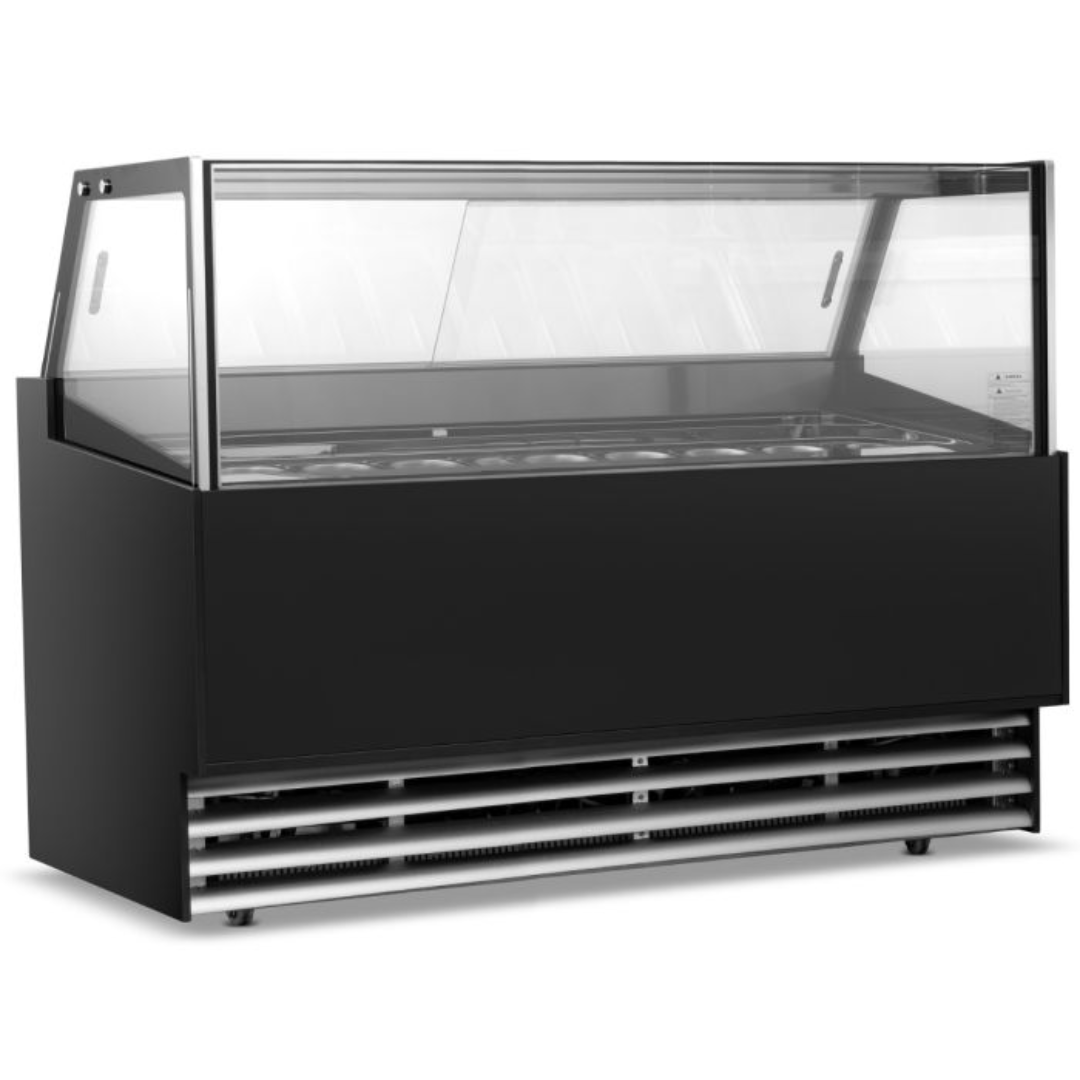 Blizzard LUXE15   15 pan Ice Cream Display