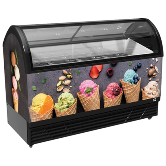 JUKA Non-Ventilated Ice Cream Display M400Q