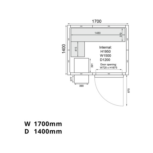 Mercatus ME1714F Freezer Room