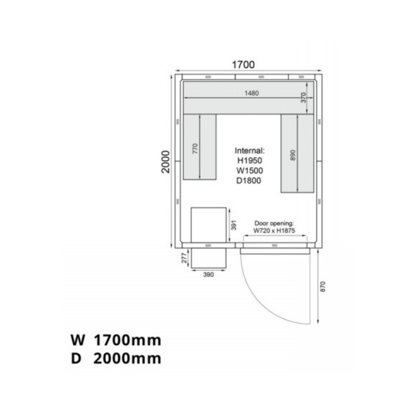 Mercatus ME1720C Coldroom