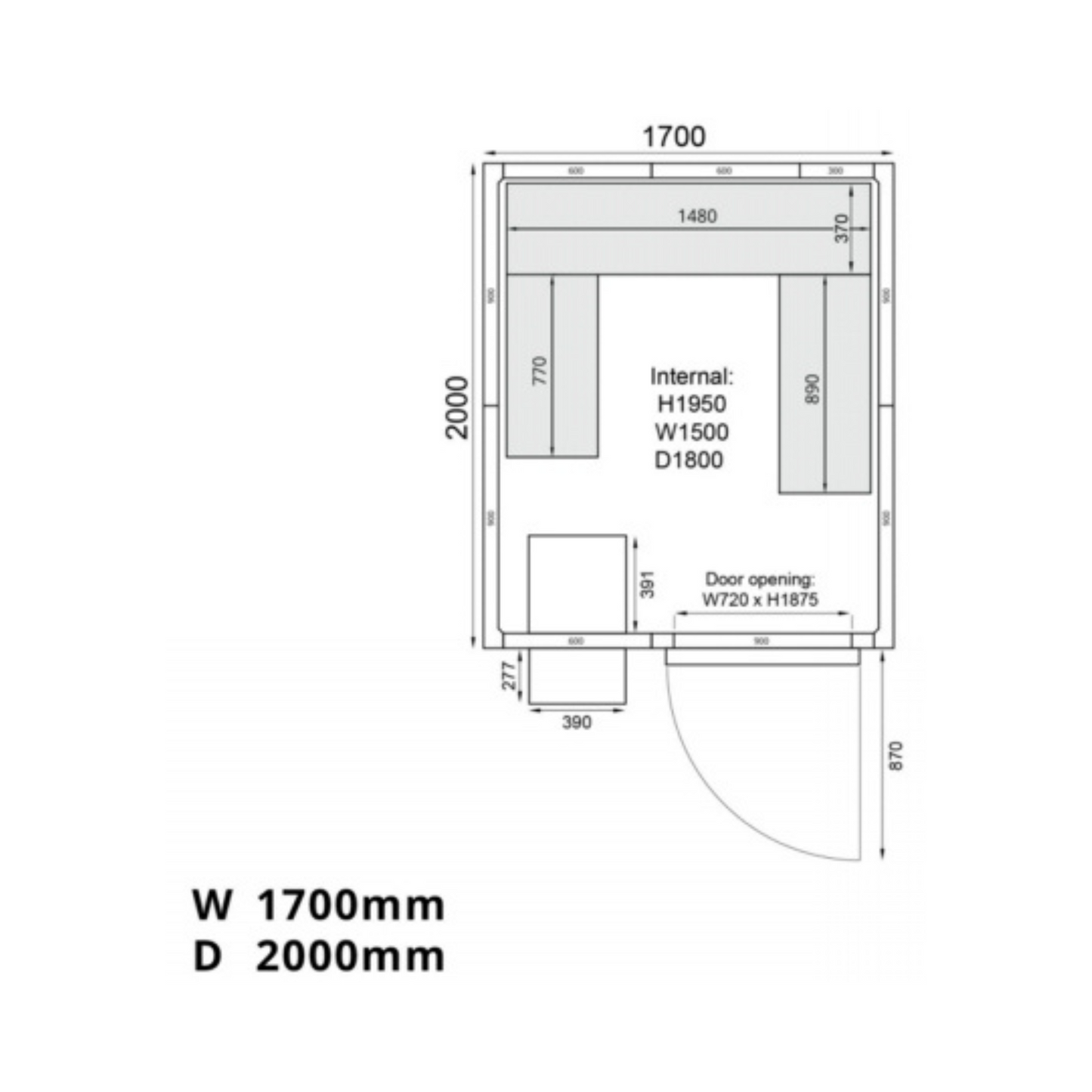 Mercator ME1720F Freezer Room