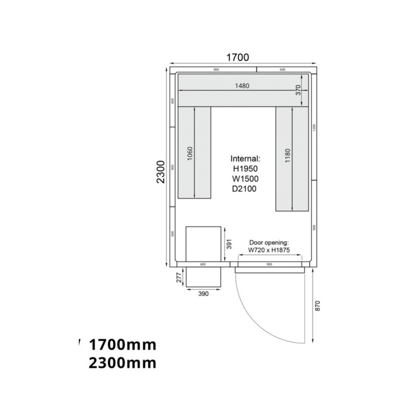 Mercatus ME1723C Cold room