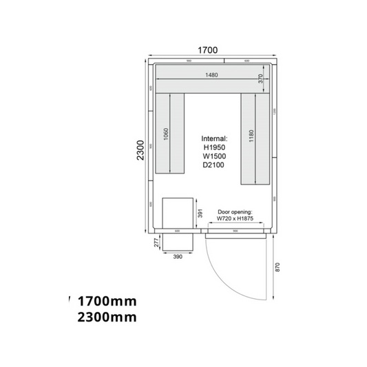 Mercatus ME1723C Cold room