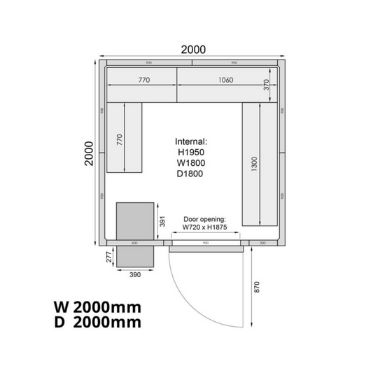 Mercatus ME2020F Freezer Room