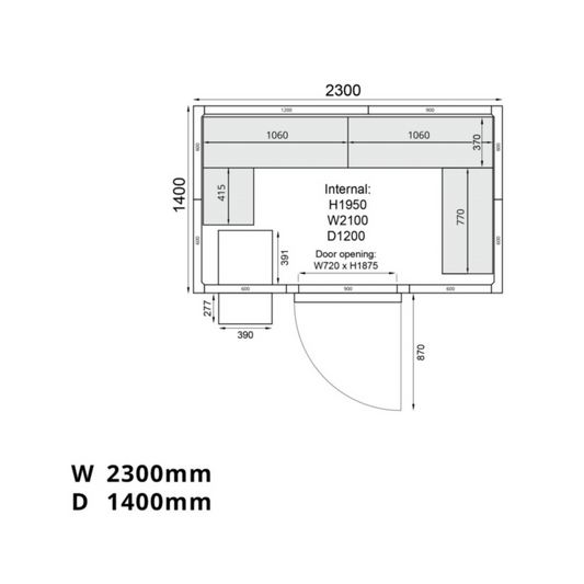 Mercatus ME2314C Cold Room