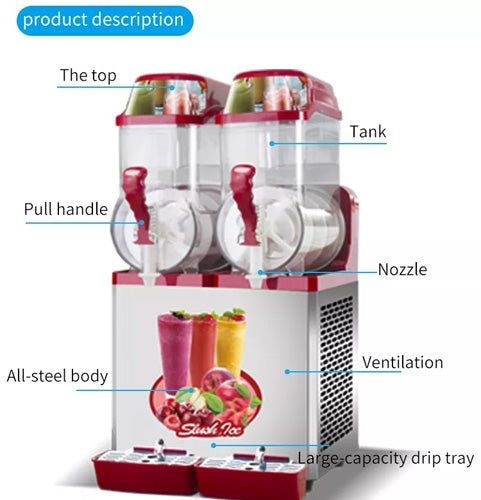 BestFood SM212 Double Barrel Slush Machine – DS Refrigeration