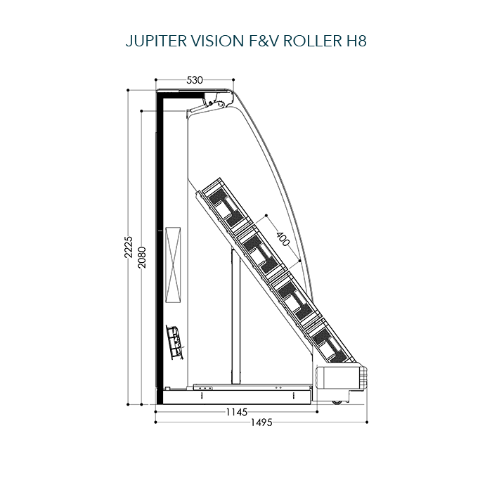 Freor Jupiter Vision F&V Roller Cabinet